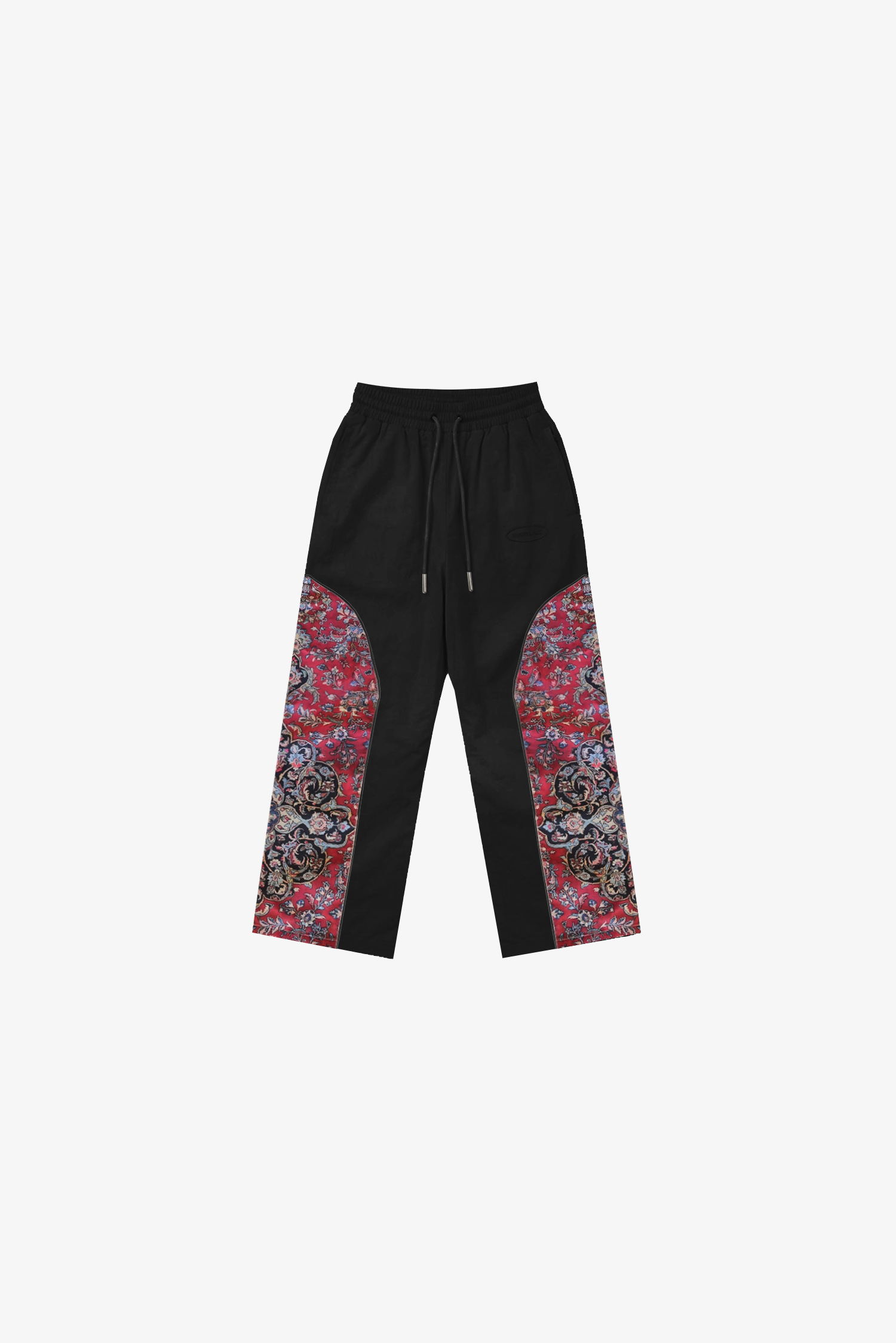 Black Rug tracksuit pants with rug-pattern leg patchwork – Muslim streetwear