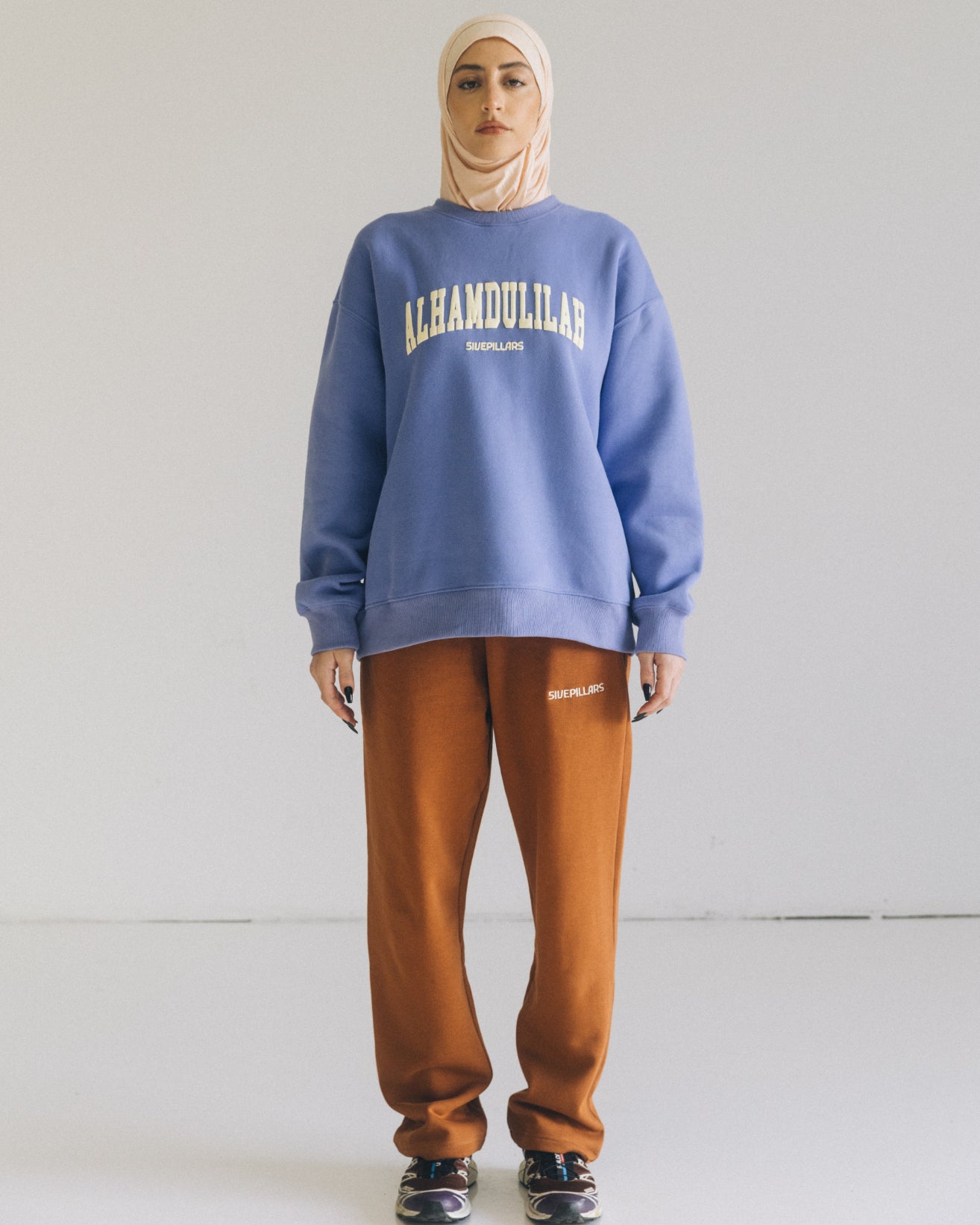 Alhamdulillah Crewneck - Powder Blue