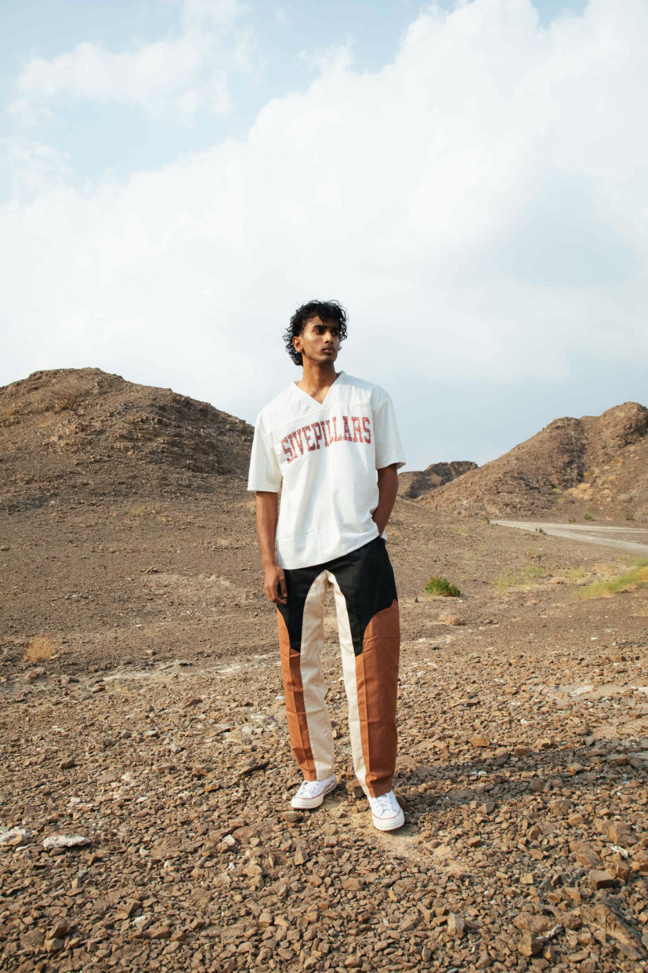 5ivepillars Arch Panel Pants - Brown