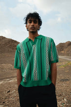 5ivepillars Green Polo Knit - Green