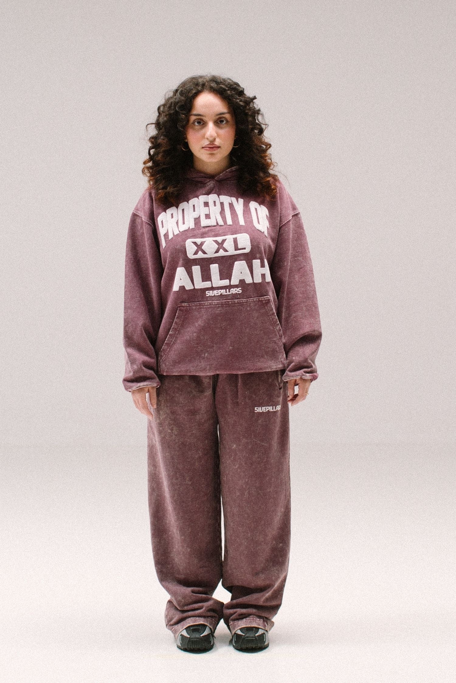 POA Hoodie - Washed Maroon