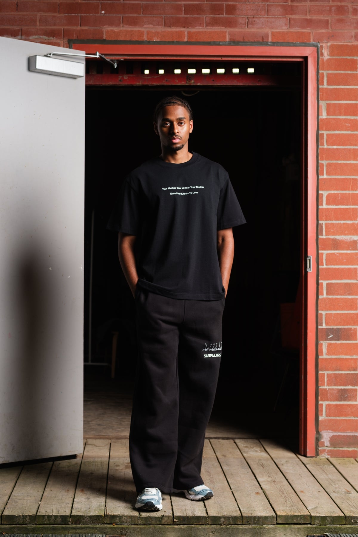 YM3X Even Fear Kneels To Love Tee - Black