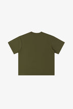 Alhamdulillah heavyweight cotton tee by 5ivepillars in Black, Army Green, and Brown