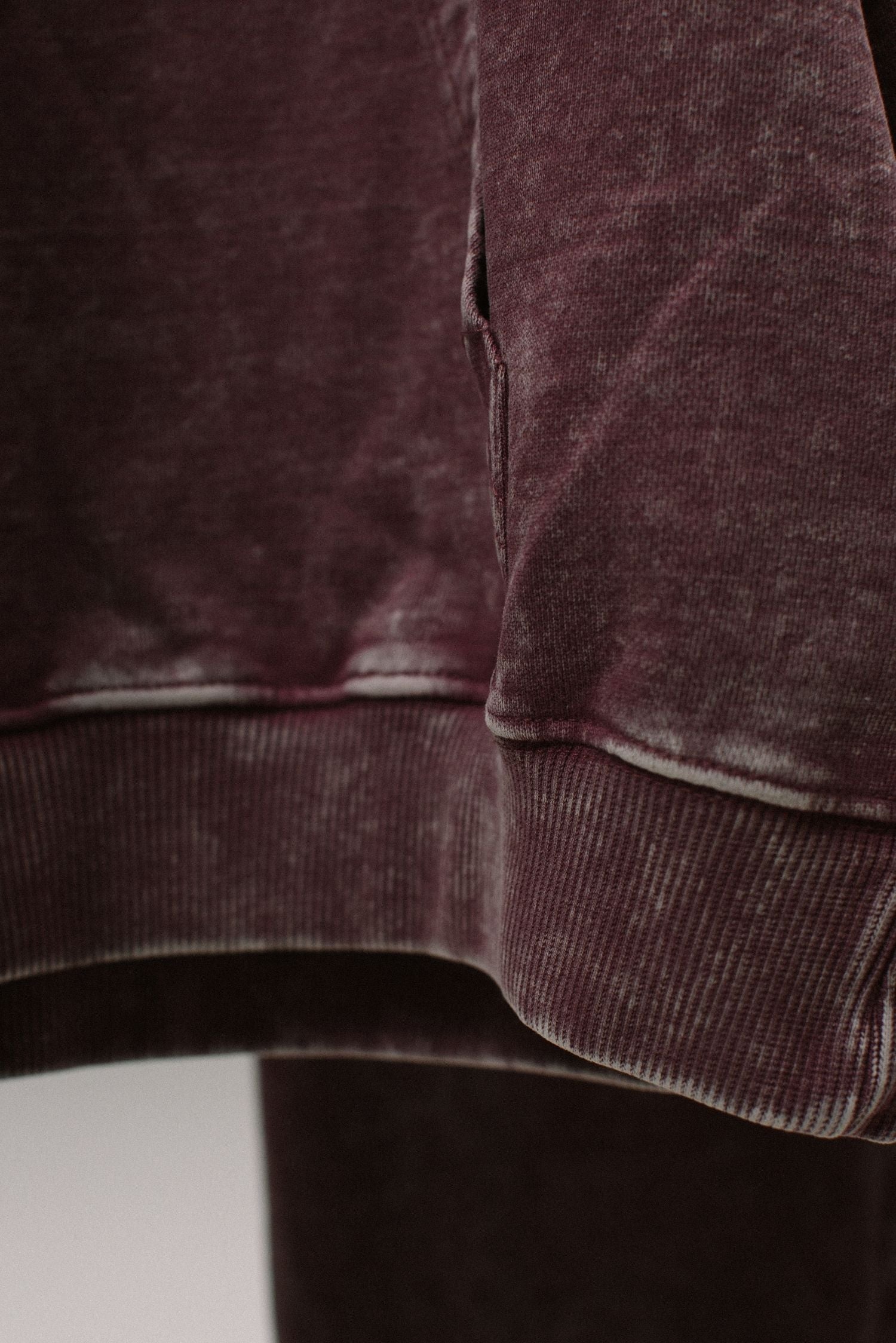 POA Hoodie - Washed Maroon