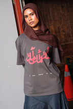 YM3X Calligraphy Tee - Dark Gray