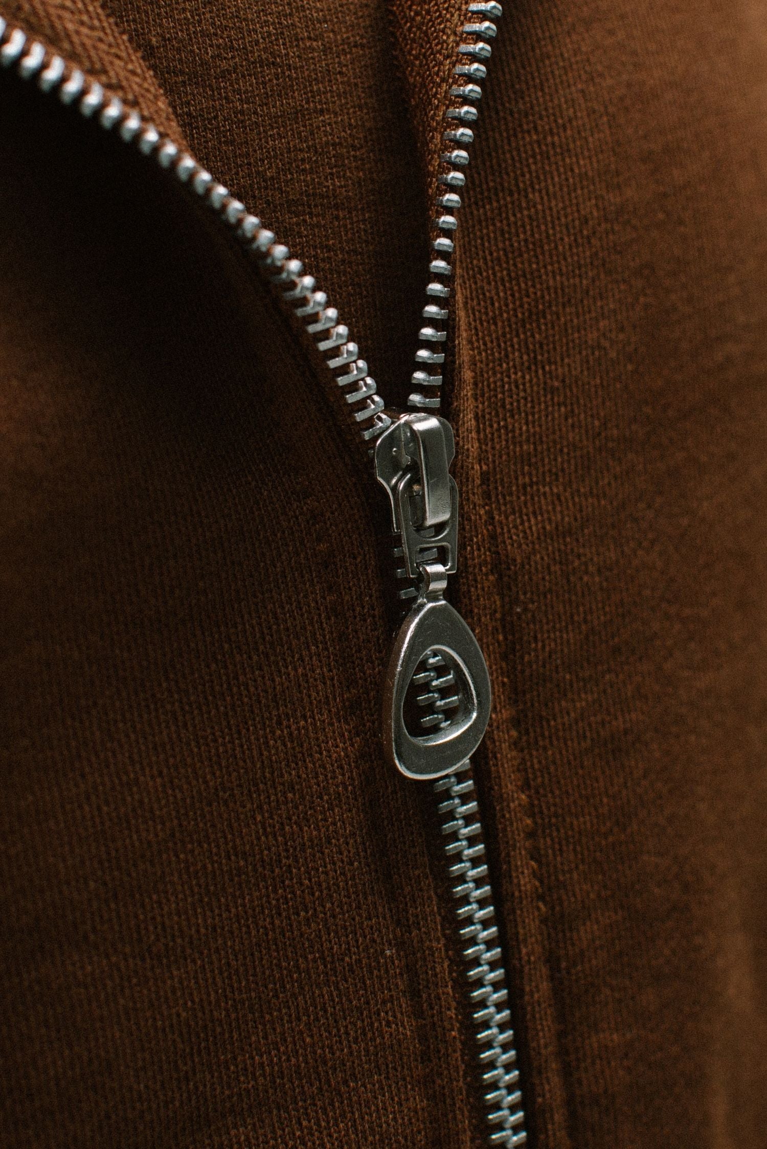 Hub (Love) Zip-Up Hoodie - Brown