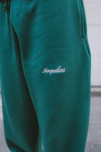 Script Relaxed Fit Sweatpants - Green