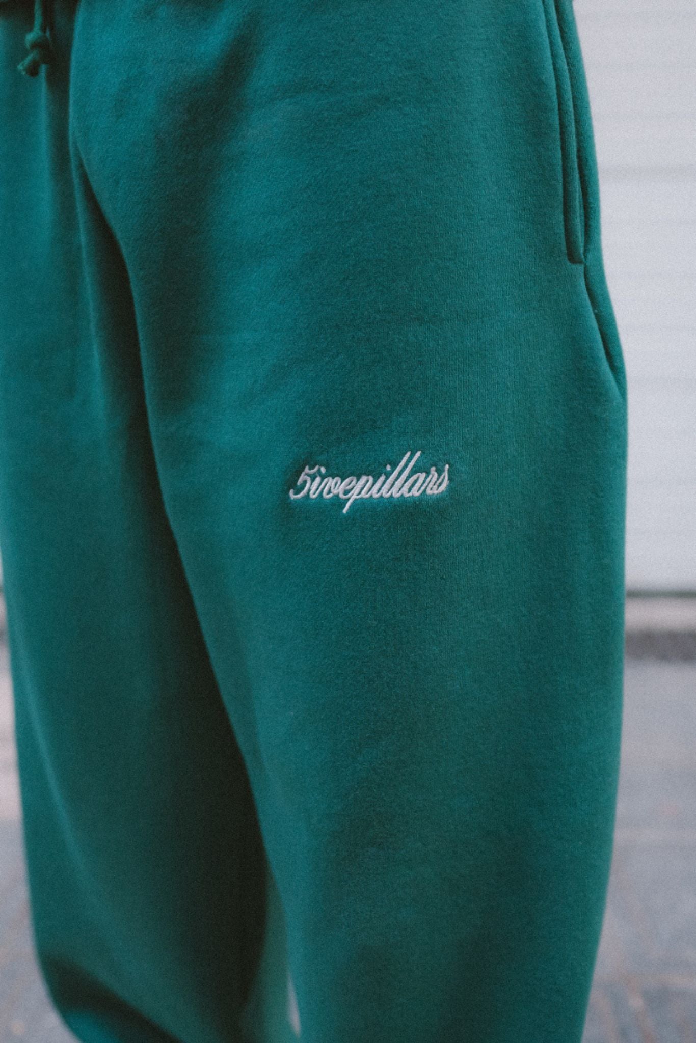 Script Relaxed Fit Sweatpants - Green