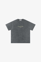 By Way Of Almighty washed heavyweight cotton tee by 5ivepillars in Dark Green, Sky Blue, and Grey