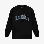 Alhamdulillah Chrome Long Sleeve Tee - Washed Black