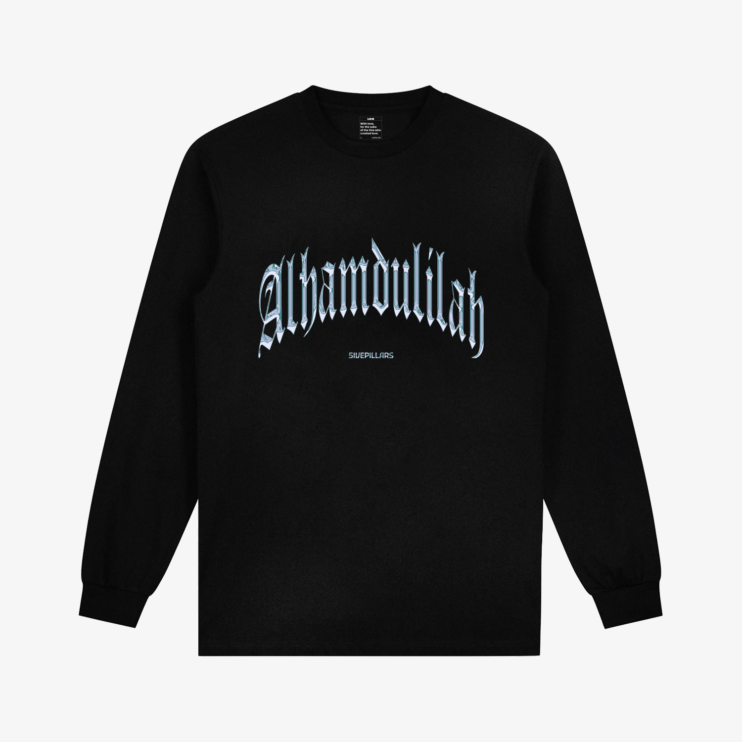 Alhamdulillah Chrome LS Tee - Black