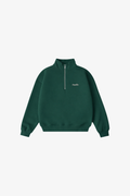 Script Quarter-Zip Fleece - Green (Cropped)