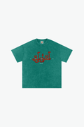 YM3X Calligraphy Tee - Washed Green