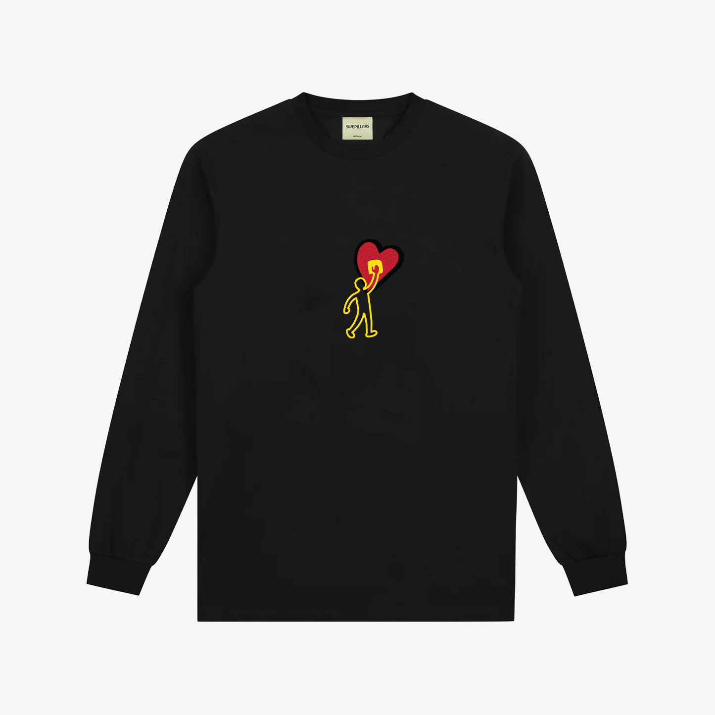 Clean Hearts LS Tee - Black