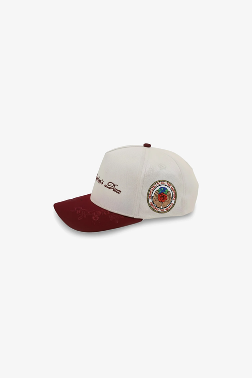 A Mother's Dua Hat - Cream/Maroon - side