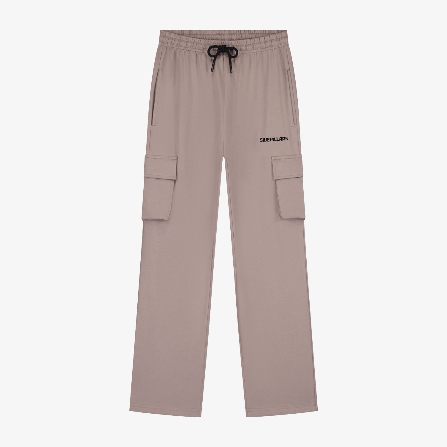 5ivepillars Relaxed Fit Cargo Sweatpants - Mushroom