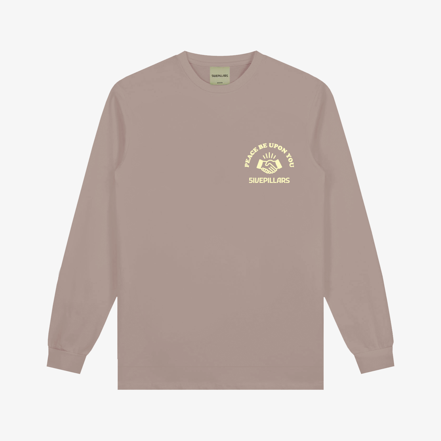 Peace Be Upon You Long Sleeve Tee - Mushroom