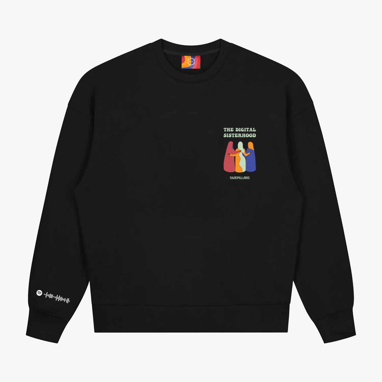 TDS x 5ivepillars Crewneck - Black