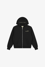 Hub (Love) Zip-Up Hoodie - Black