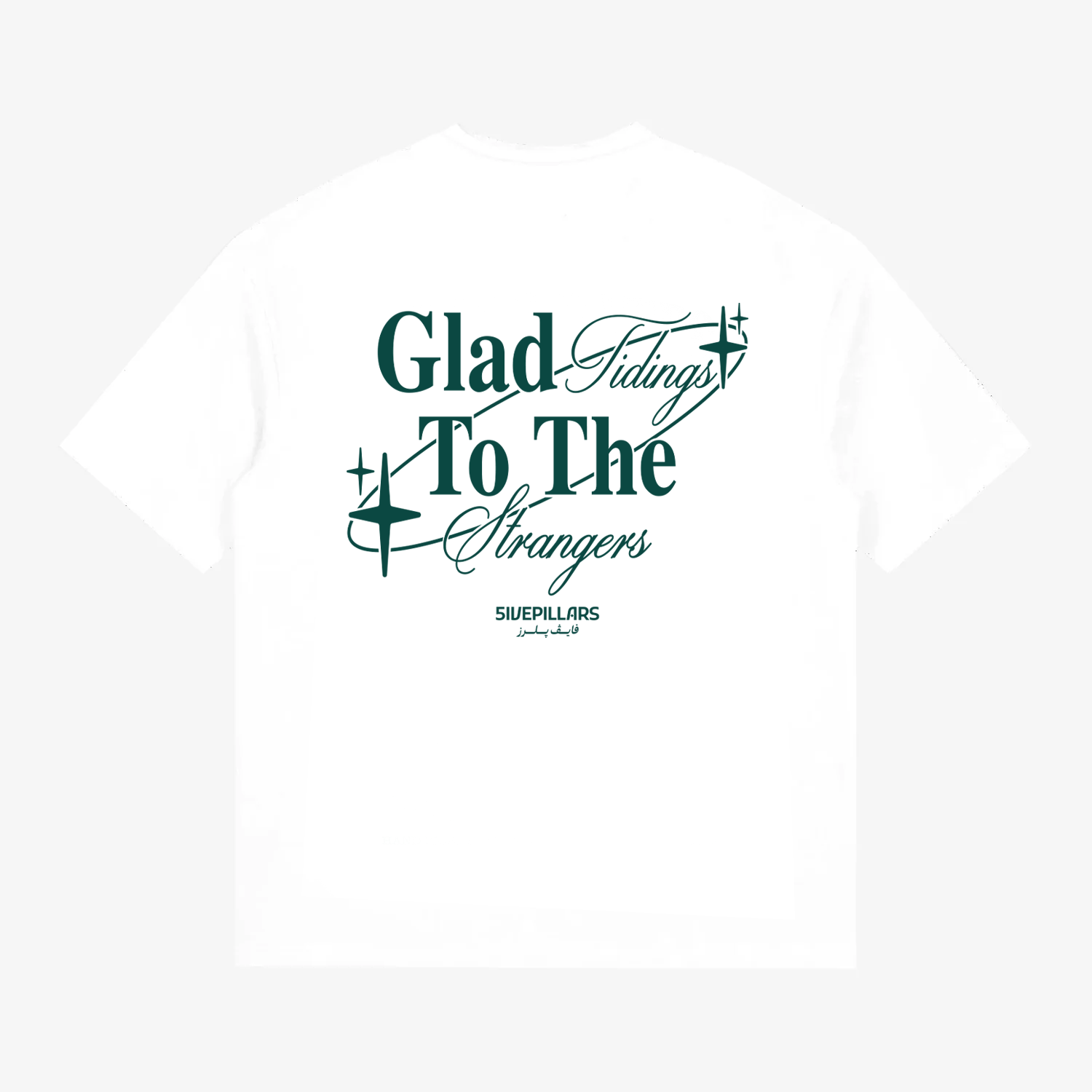 Glad Tidings tee - White