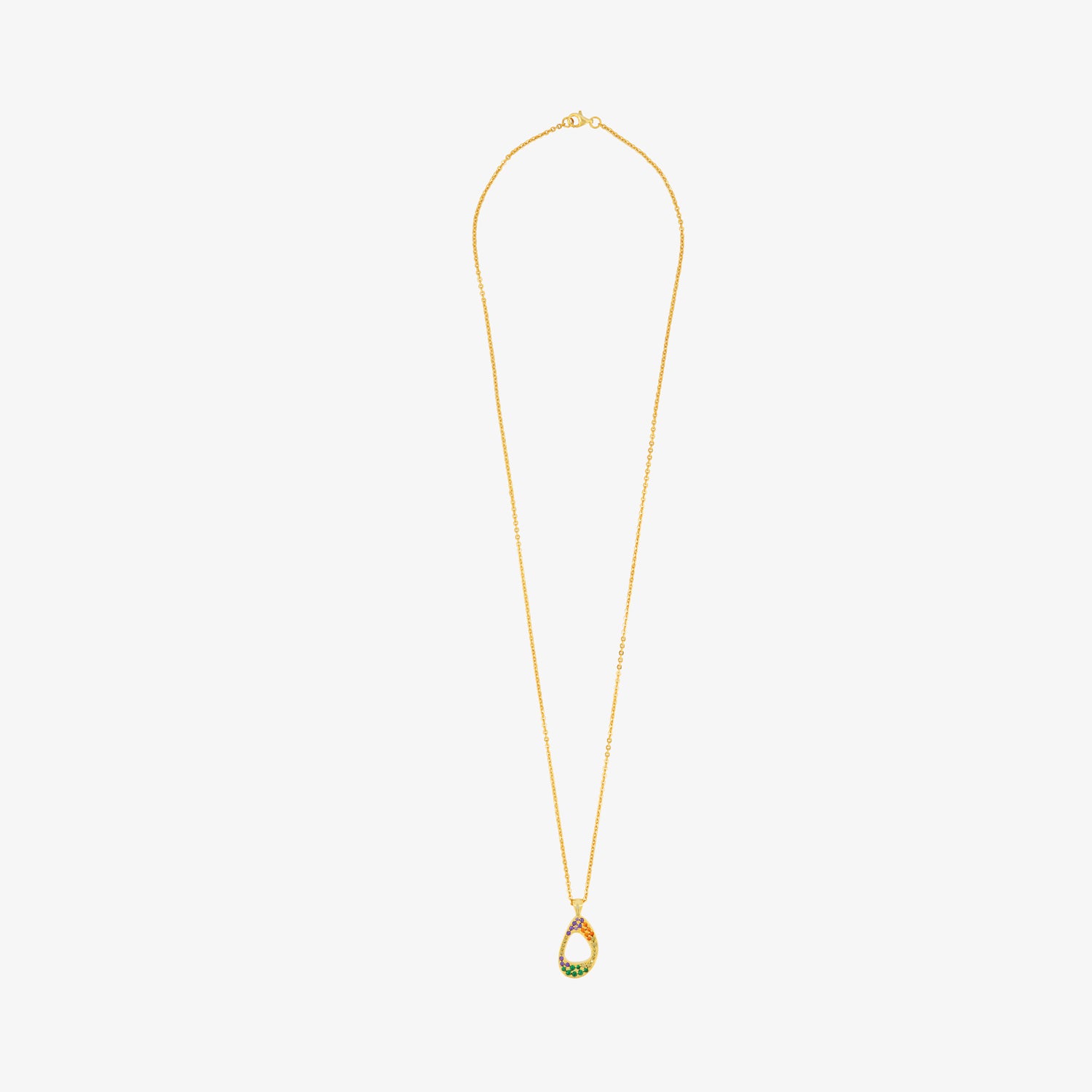 5ivepillars Multicolor Logo Necklace - Gold