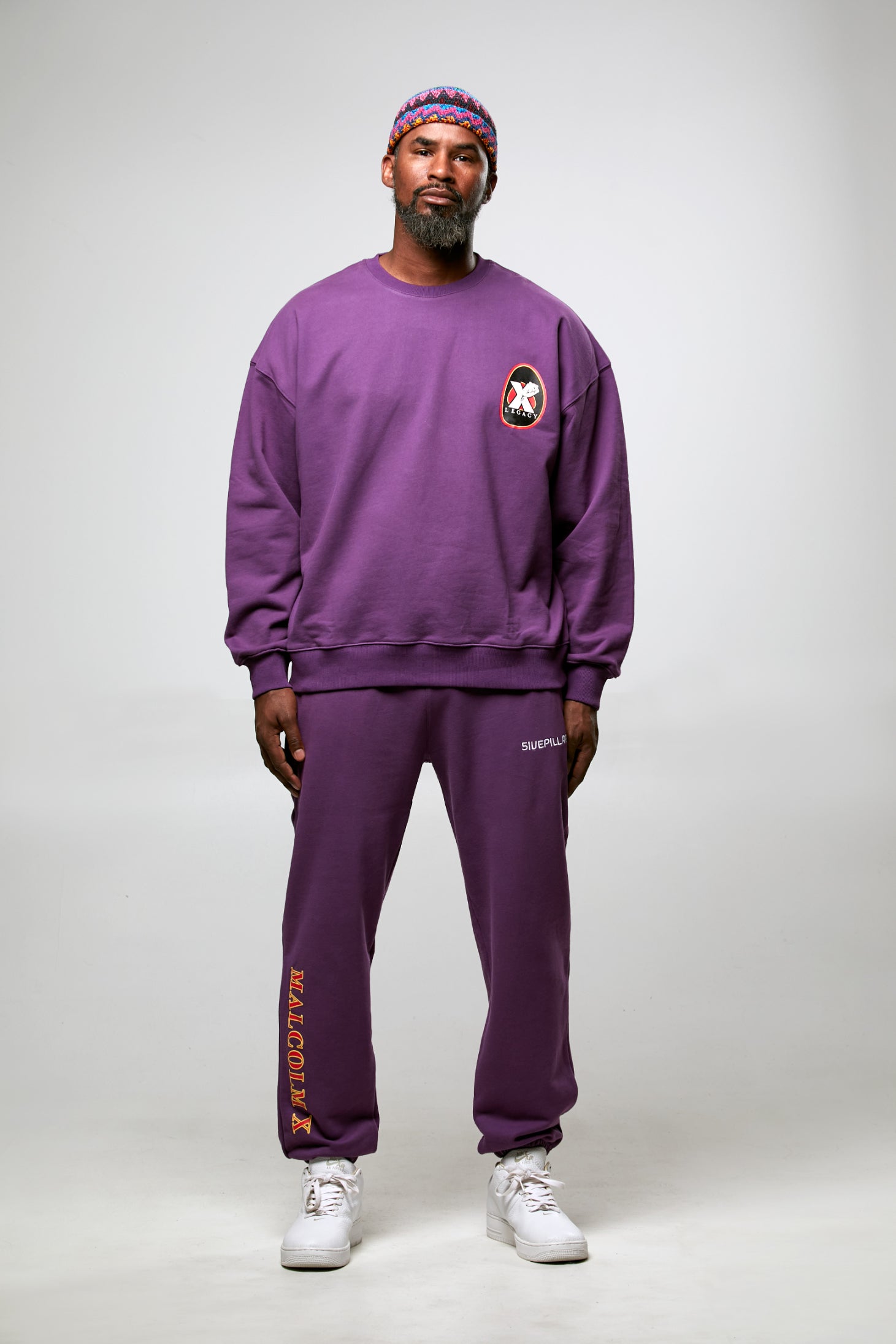 Brother Malcolm Crewneck - Purple