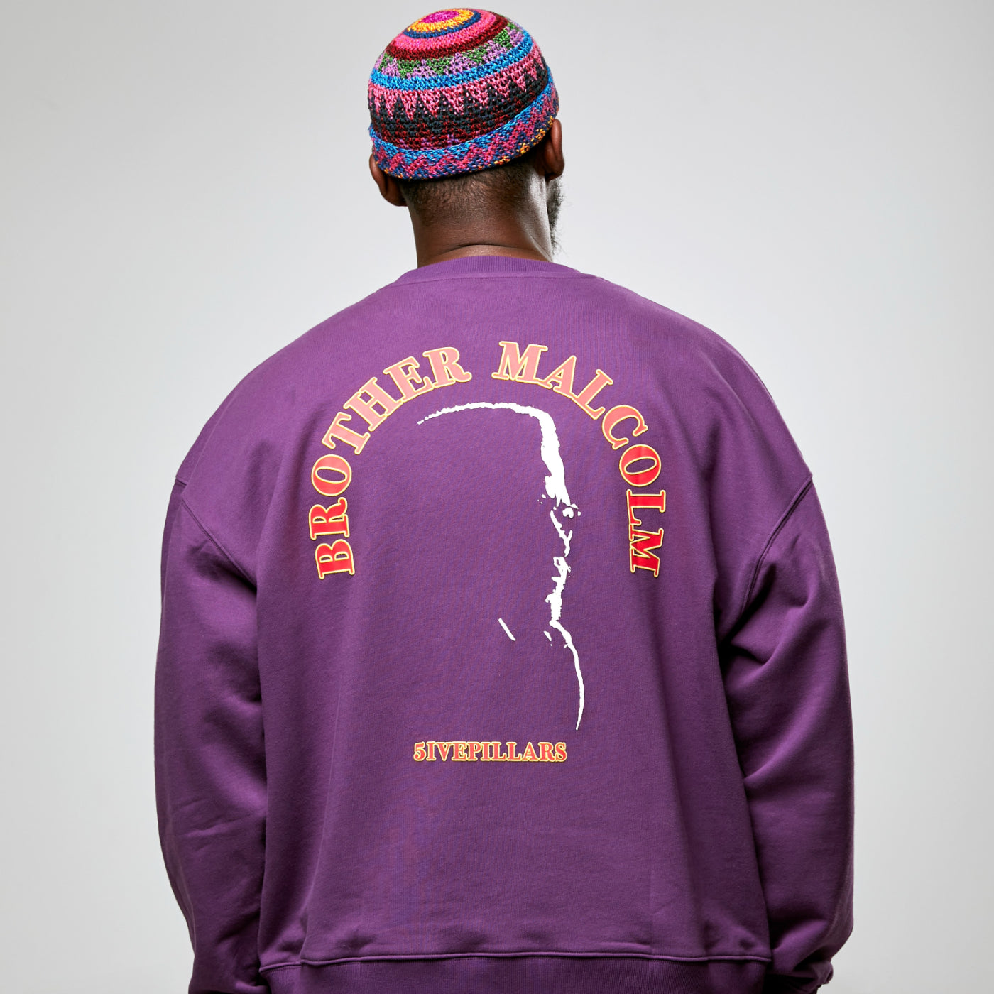 Brother Malcolm Crewneck - Purple