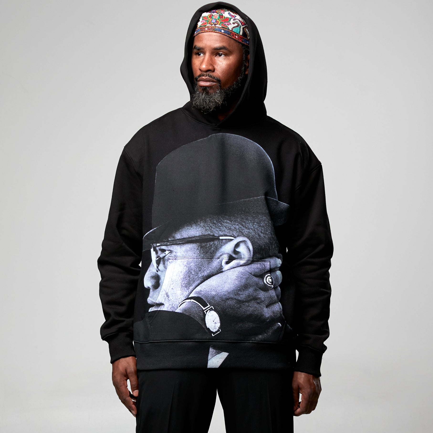 Malcolm X Hoodie - Black