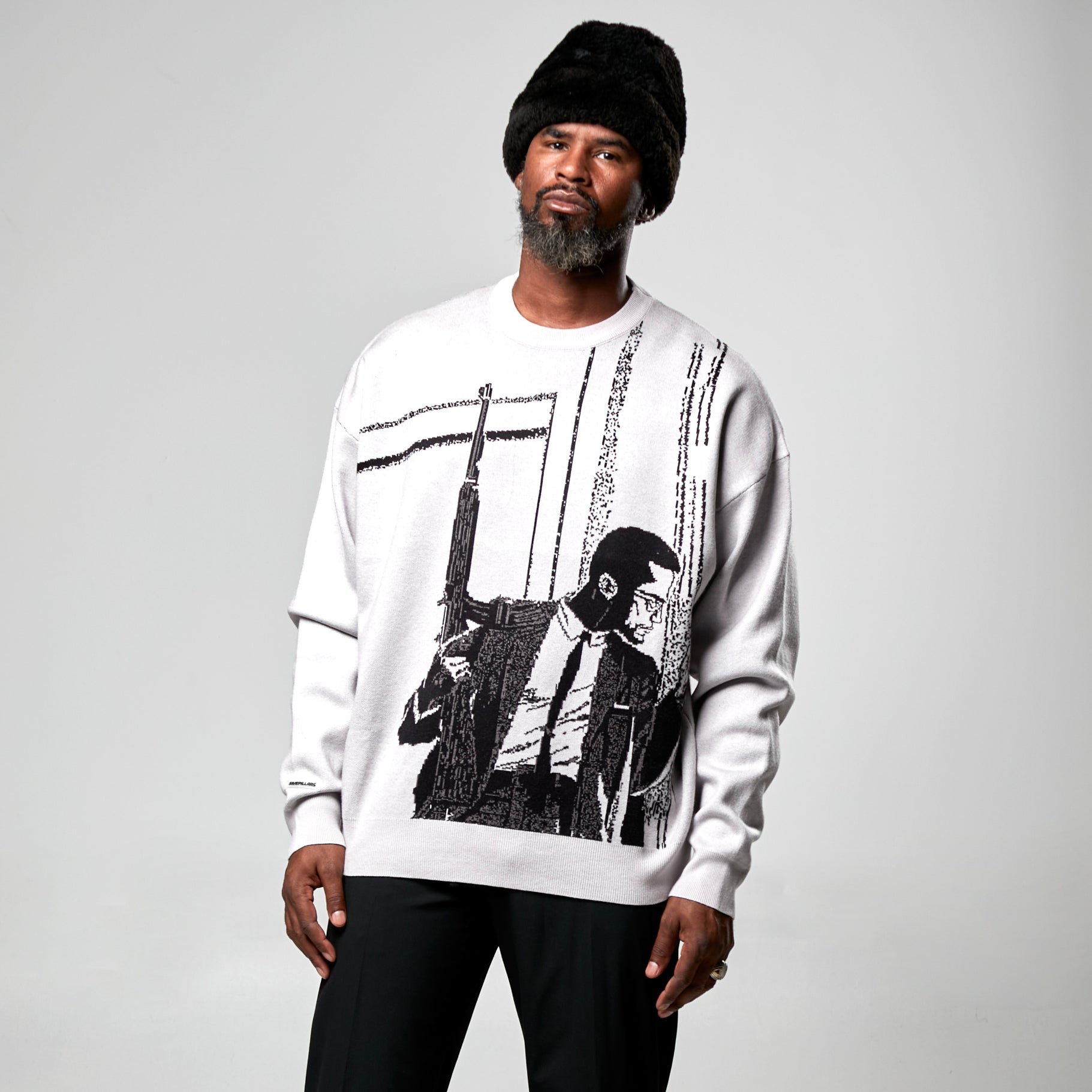 Malcolm X Knit Crewneck