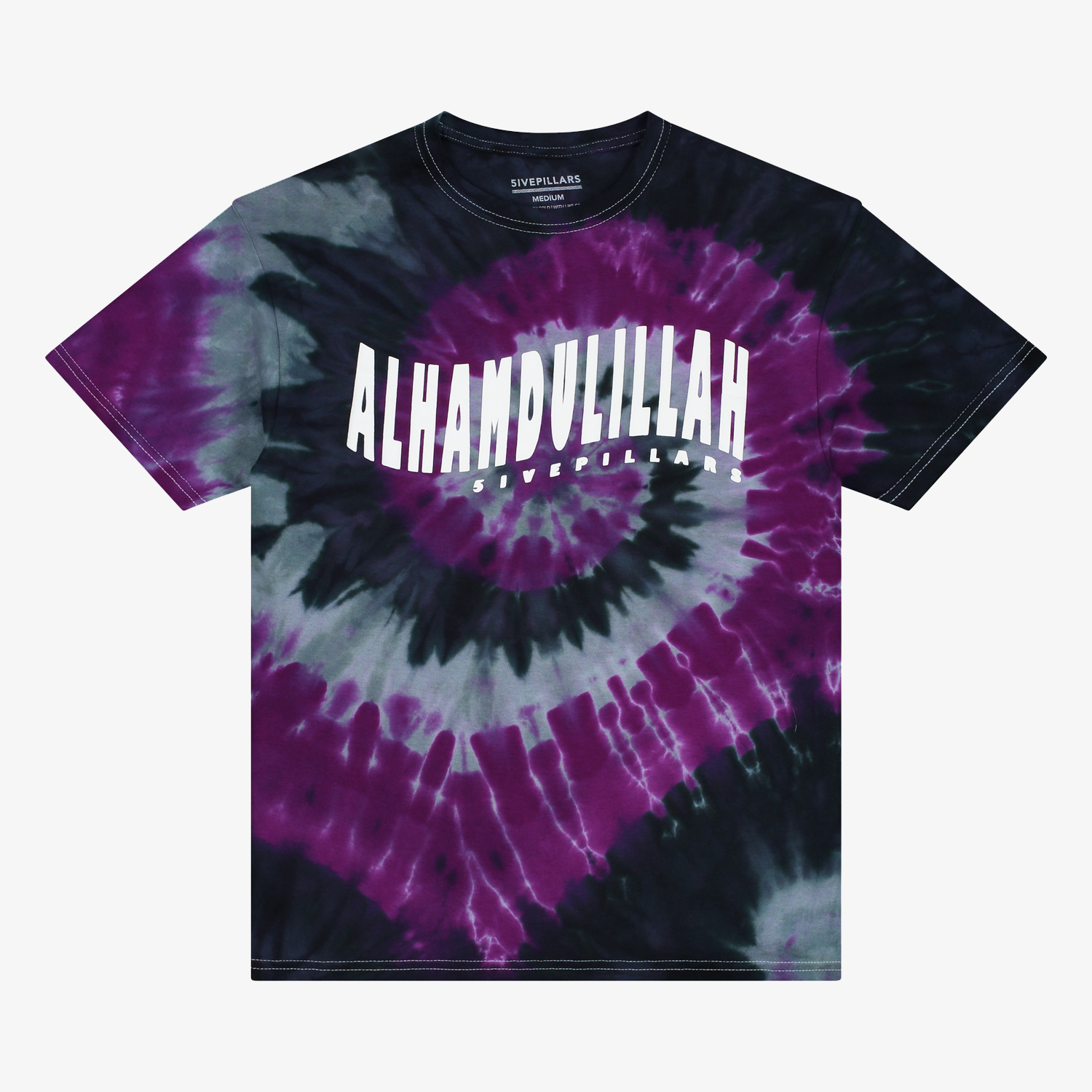 Alhamdulillah Tee - Tie Dye Purple