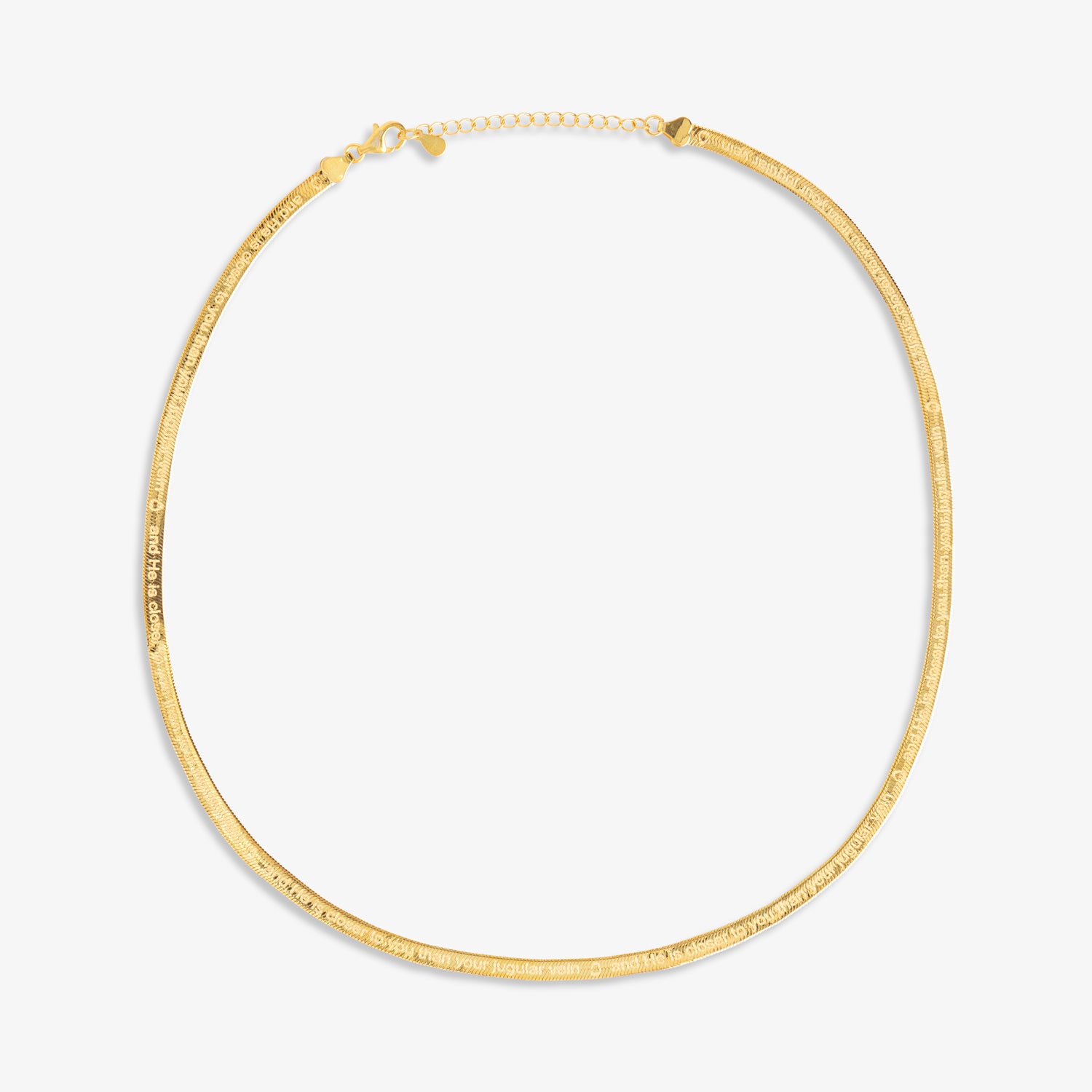 Closer Herringbone Necklace - Gold