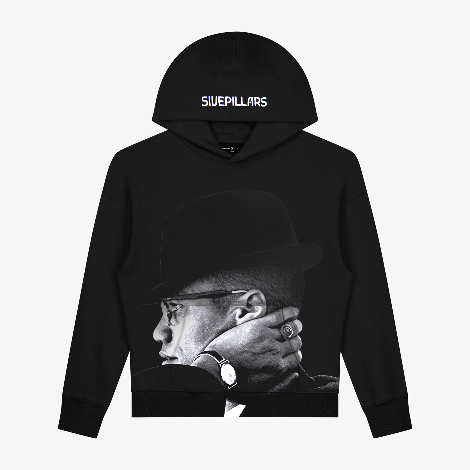 Malcolm X Hoodie - Black