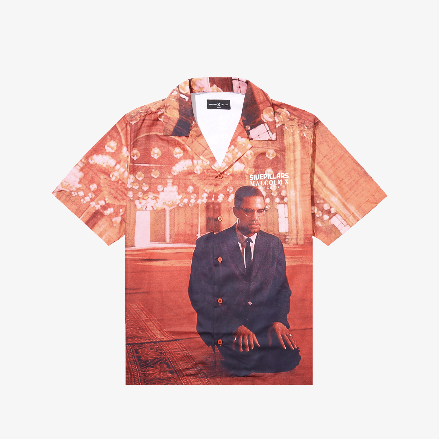 Malcolm X Button Up