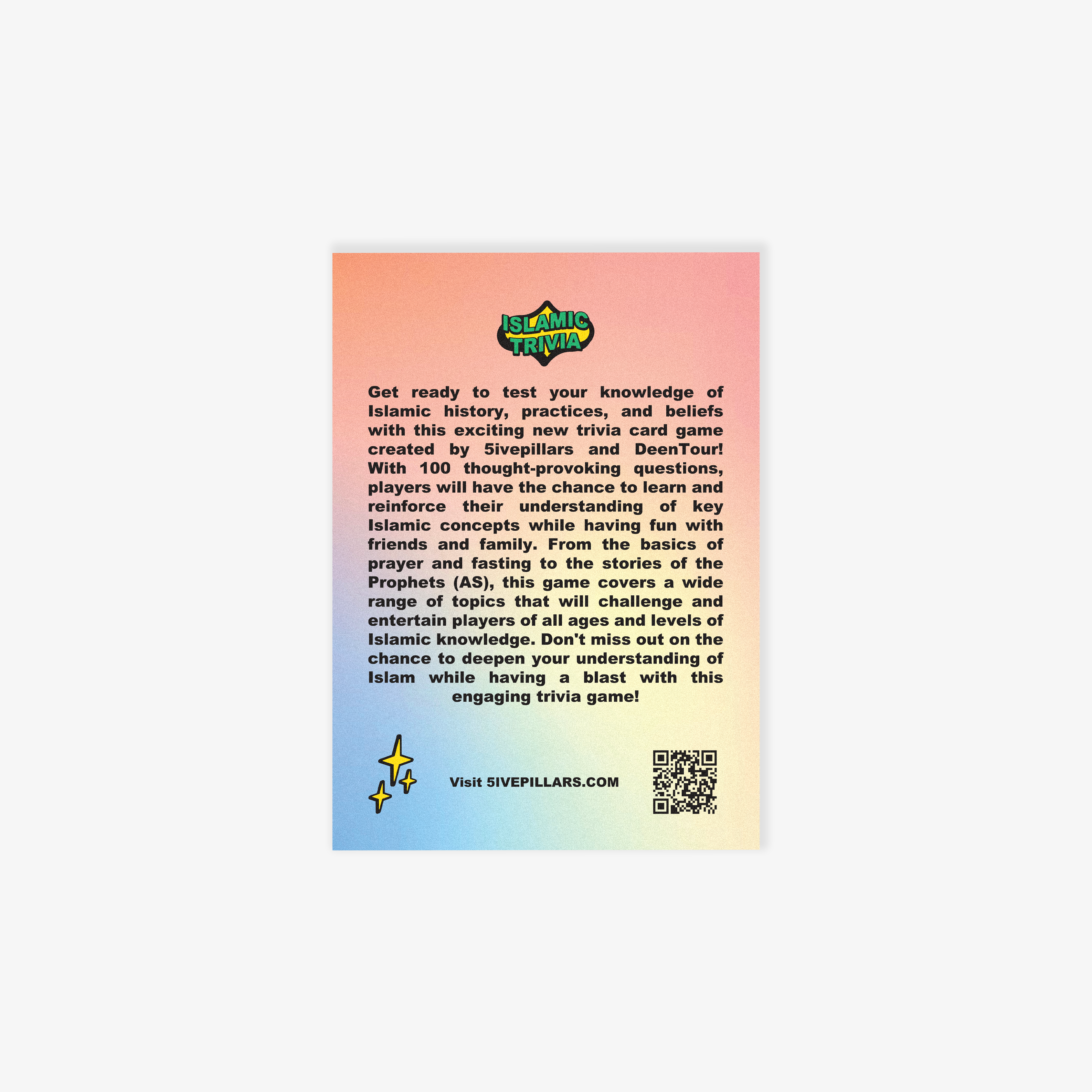 Islamic Trivia Card Game